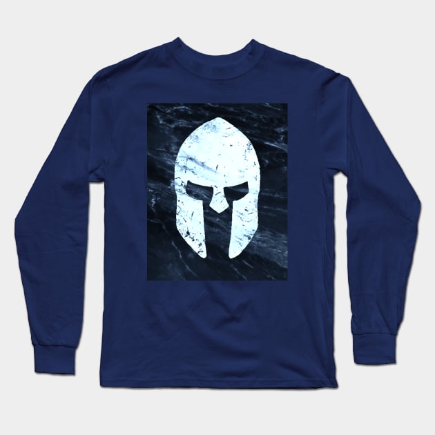 Spartan Helmet Long Sleeve T-Shirt by Scar